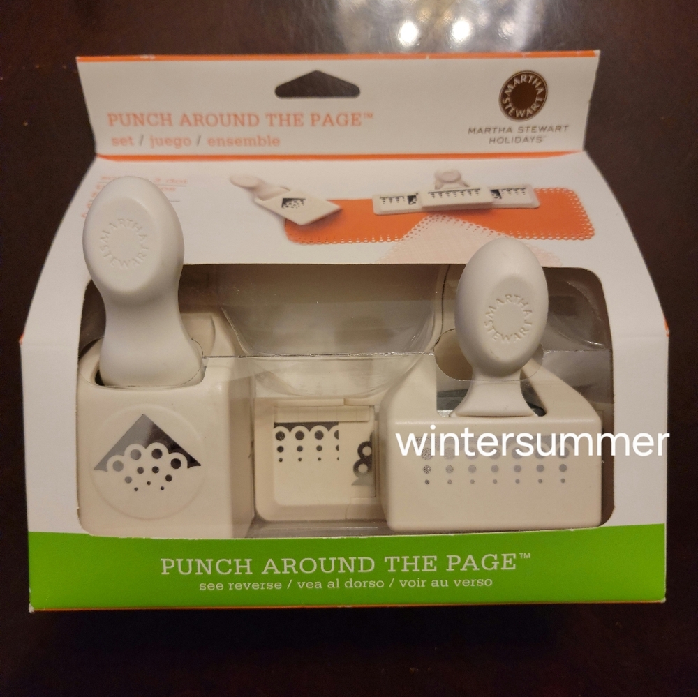 Martha Stewart Holidays Craft Edge Punch Frosty Village NEW